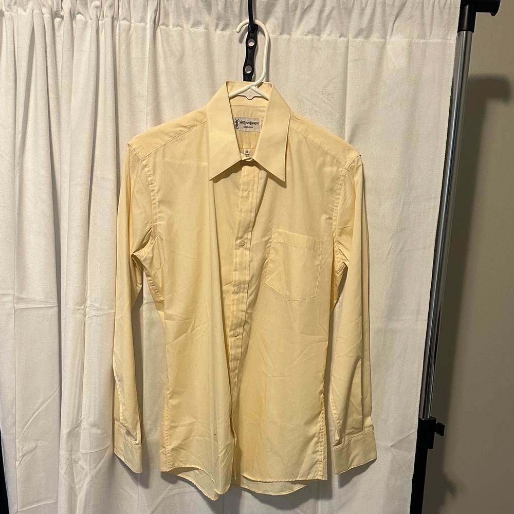 Yves Saint Laurent Light Yellow Dress Shirt